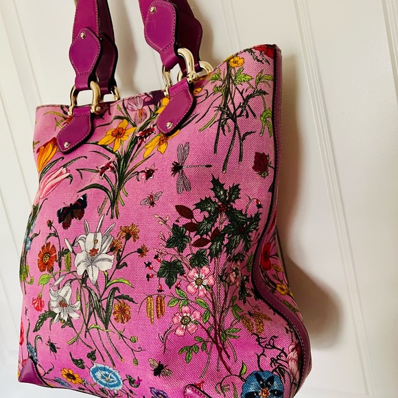 Gucci floral large canvas tote - Picture 6 of 16